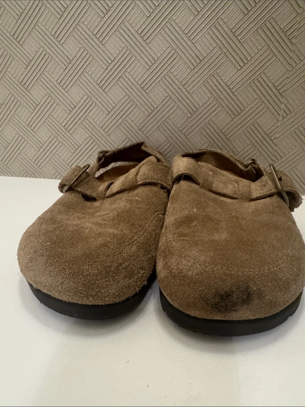 Zara Kids STORIESZ - SPLIT LEATHER CLOGS - Sandy Brown / Eu 30-US 12 - leather